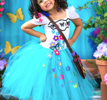 Mirabel Inspired Encanto Costume: Tutu Dress, Headband & Purse