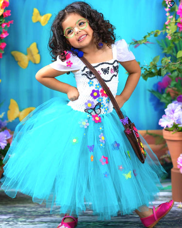 Mirabel Inspired Encanto Costume: Tutu Dress, Headband & Purse