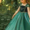Princess Anna Tulle Dress with Crown, Gloves & Wand: Inspired Costume
