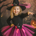 Baby Witch Tutu Costume Set: Halloween Outfit with Hat