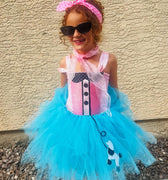 Girls 50s Poodle Skirt Tutu Costume: Retro Sock Hop Outfit
