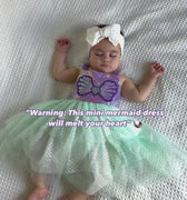 Mini Baby Mermaid Luxe Princess Birthday Party Dress