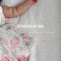 Butterfly Garden Baby Dress – Floral Birthday & Cake Smash Outfit (Cream Pink)