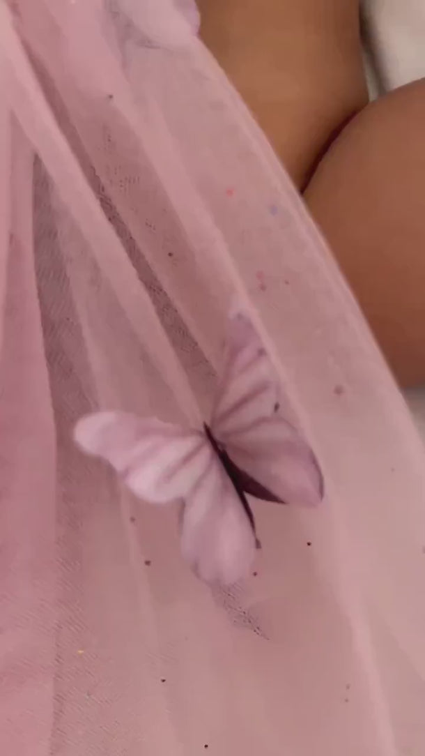 Butterfly Baby Dress for First Birthday/Cake Smash - Handcrafted Delight for Your Little Angel
